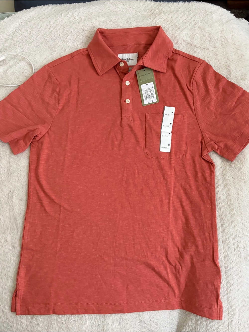 Goodfellow & Co Men's Pocket Polo - Terracotta
